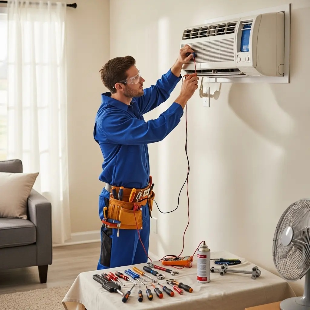 Yunusemre Dominox Dominox klima gaz dolumu ve bakım – Enerji verimliliği artırıldı. - Teknik servis örneği